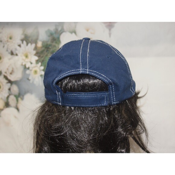 Miller High Life Beer Hat Pinstripes Pink Showing through Distressed Look NEW - Picture 6 of 6